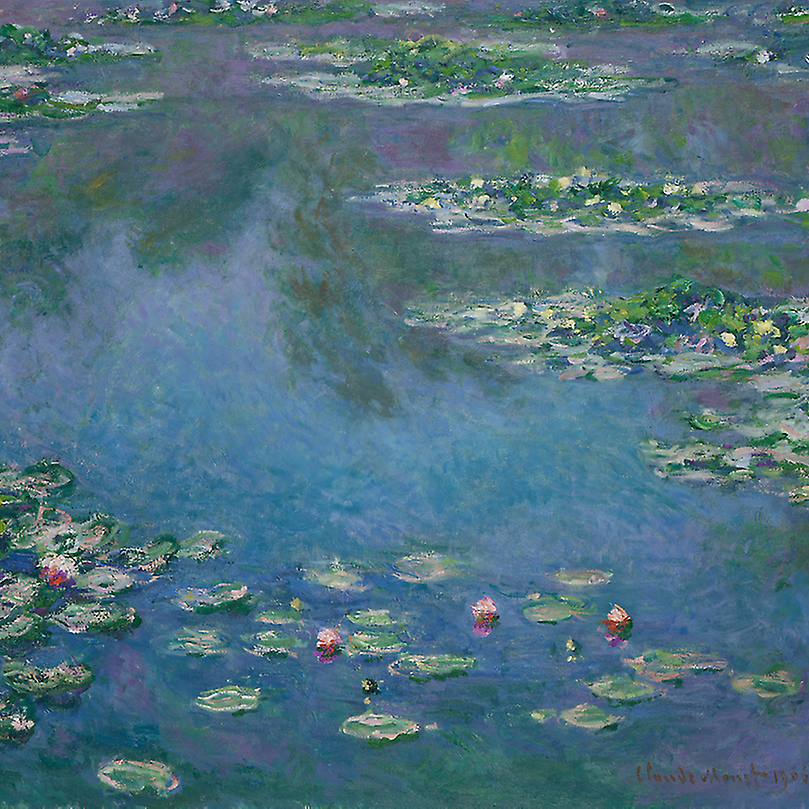 water lilies by claude monet